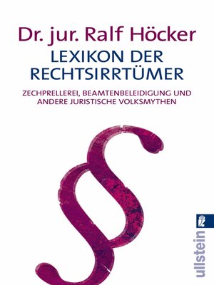 cover image of Lexikon der Rechtsirrtümer